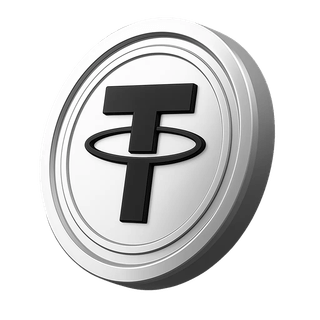 Tether USDT-coin binnen het gedeelte met accountinformatie